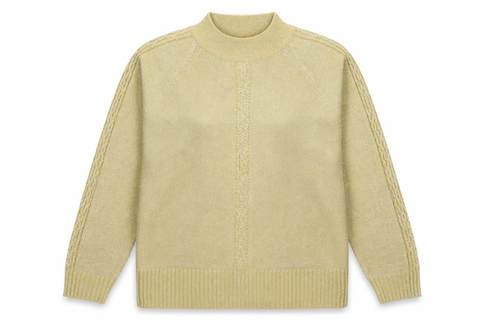 Bonmarché Womens Gold Knit Pullover Jumper Size M