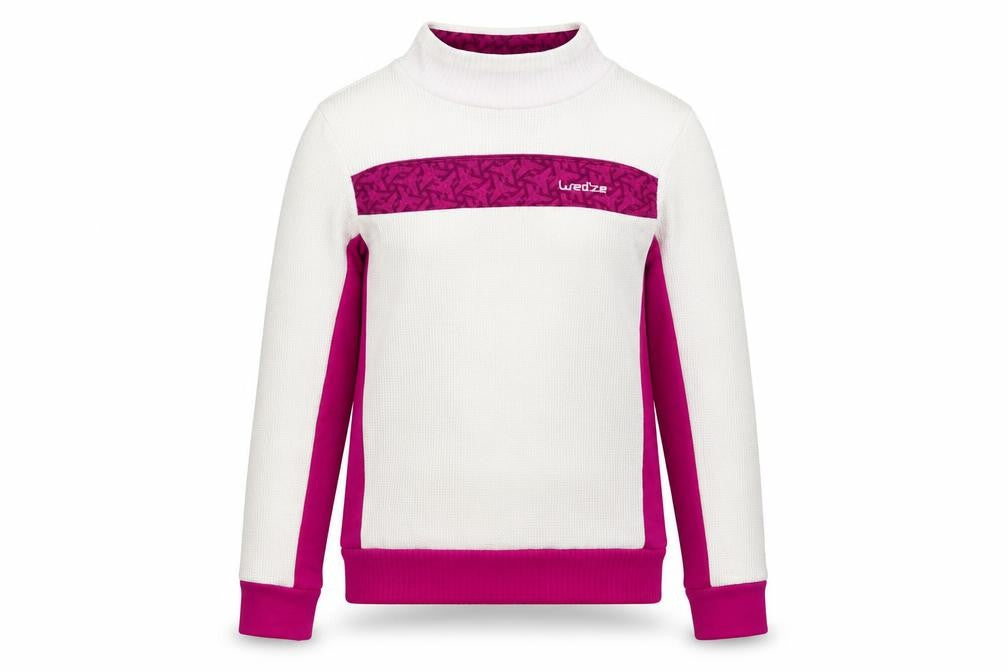DECATHLON Girls White   Pullover Sweatshirt Size 10 Years