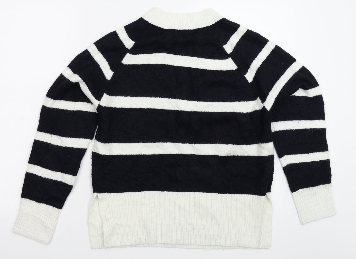 F&F Womens Multicoloured Striped Knit Pullover Jumper Size 12