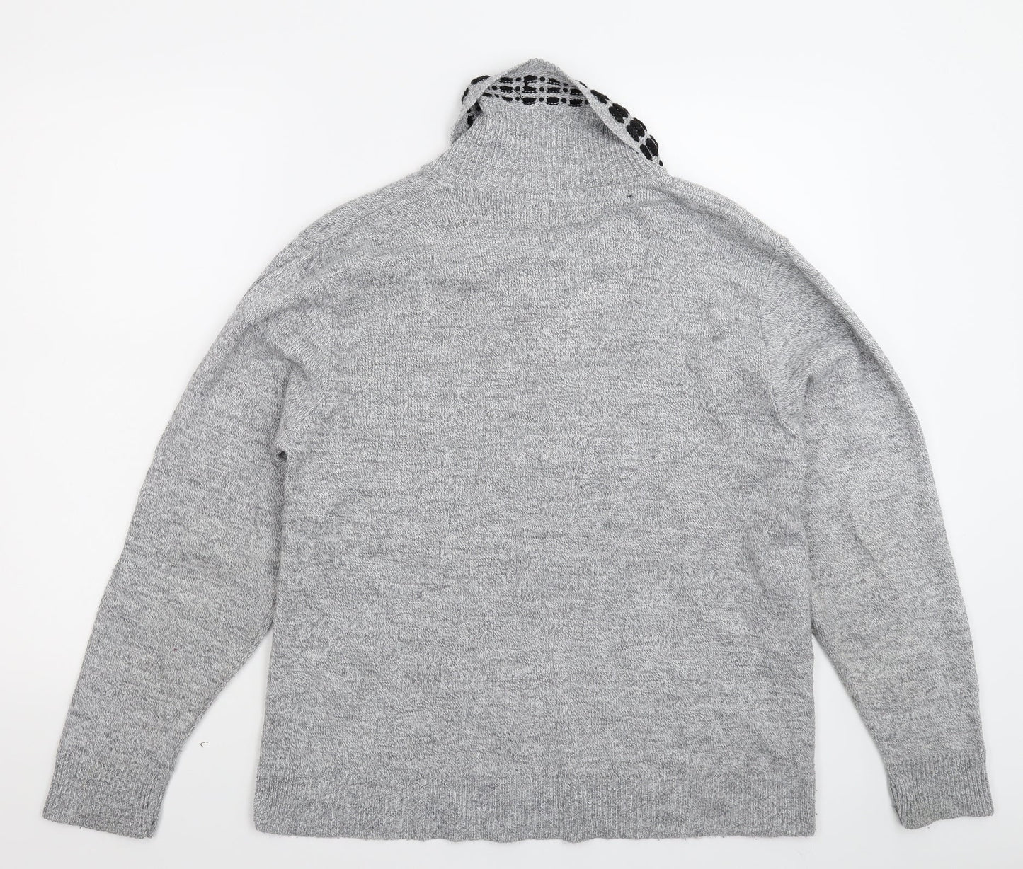 Glimpse Womens Grey  Knit Pullover Jumper Size XL