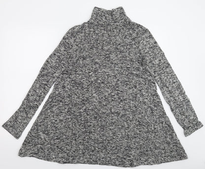 Preloved FOREVER 21 Womens Grey  Knit Pullover Jumper Size M - Back