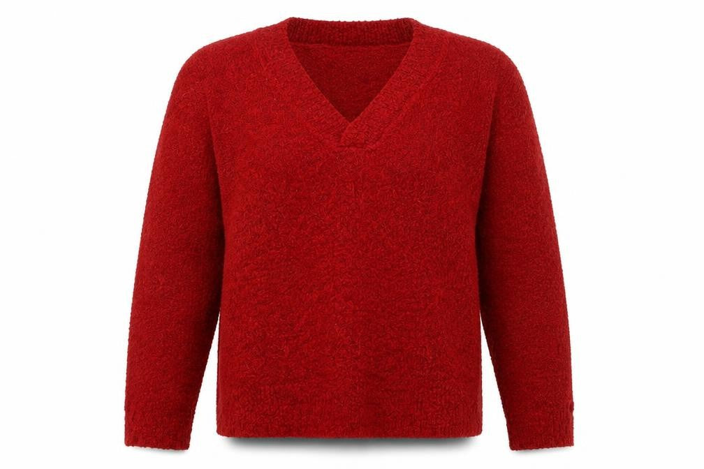 M&Co Womens Red   Pullover Jumper Size L