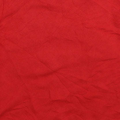 H&M Womens Red   Pullover Sweatshirt Size XS