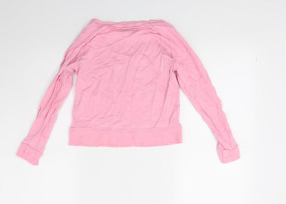 Preloved Pineapple Girls Pink   Pullover Sweatshirt Size 9-10 Years  - 79 Pineapple - Back