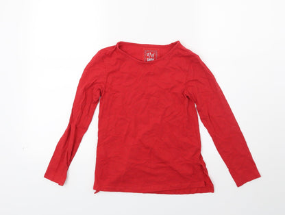 Preloved TU Girls Red   Basic T-Shirt Size 9 Years - Front