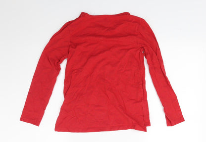 Preloved TU Girls Red   Basic T-Shirt Size 9 Years - Back