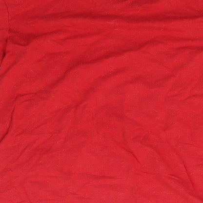 Preloved TU Girls Red   Basic T-Shirt Size 9 Years - Label