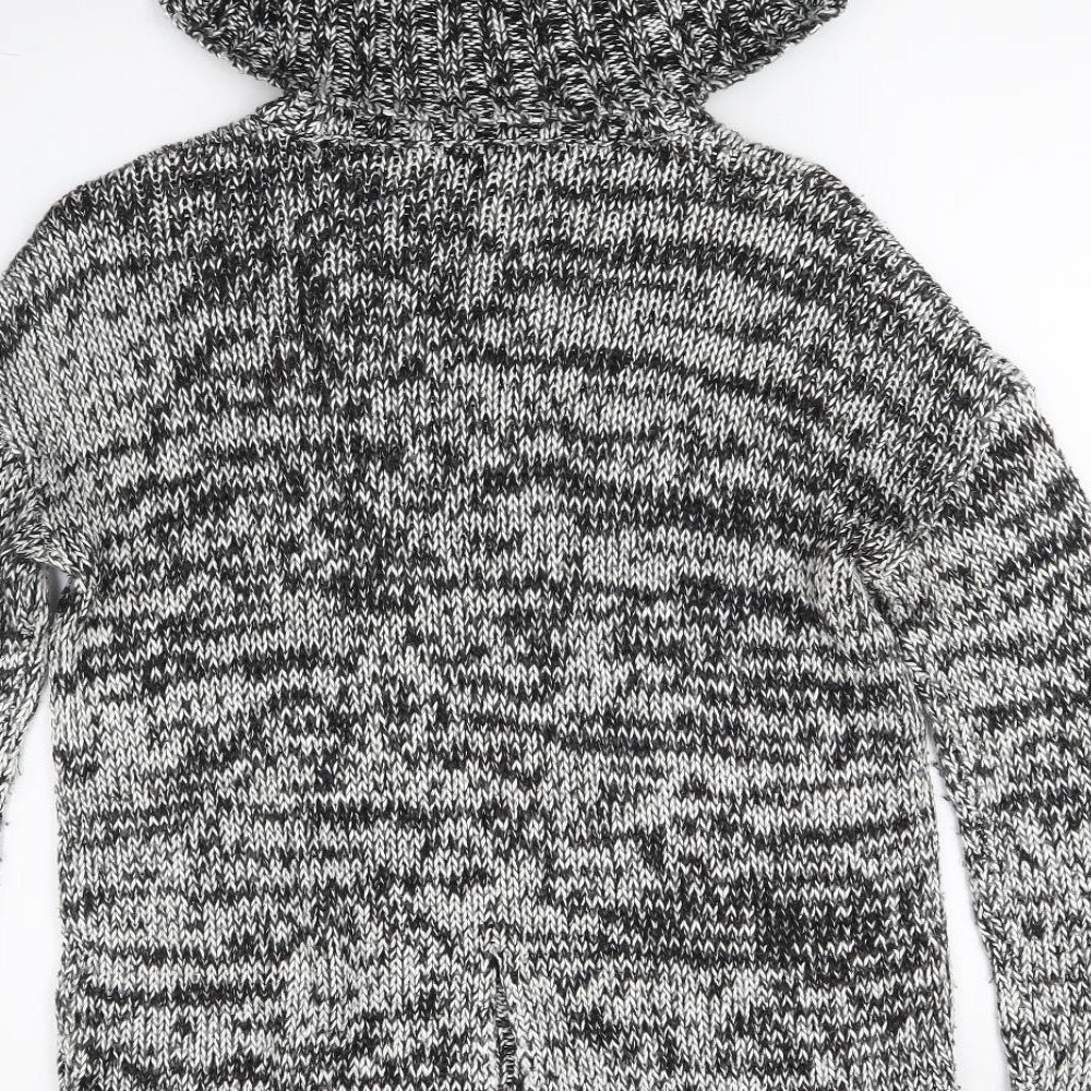 Topshop Womens Grey  Knit Pullover Jumper Size 10