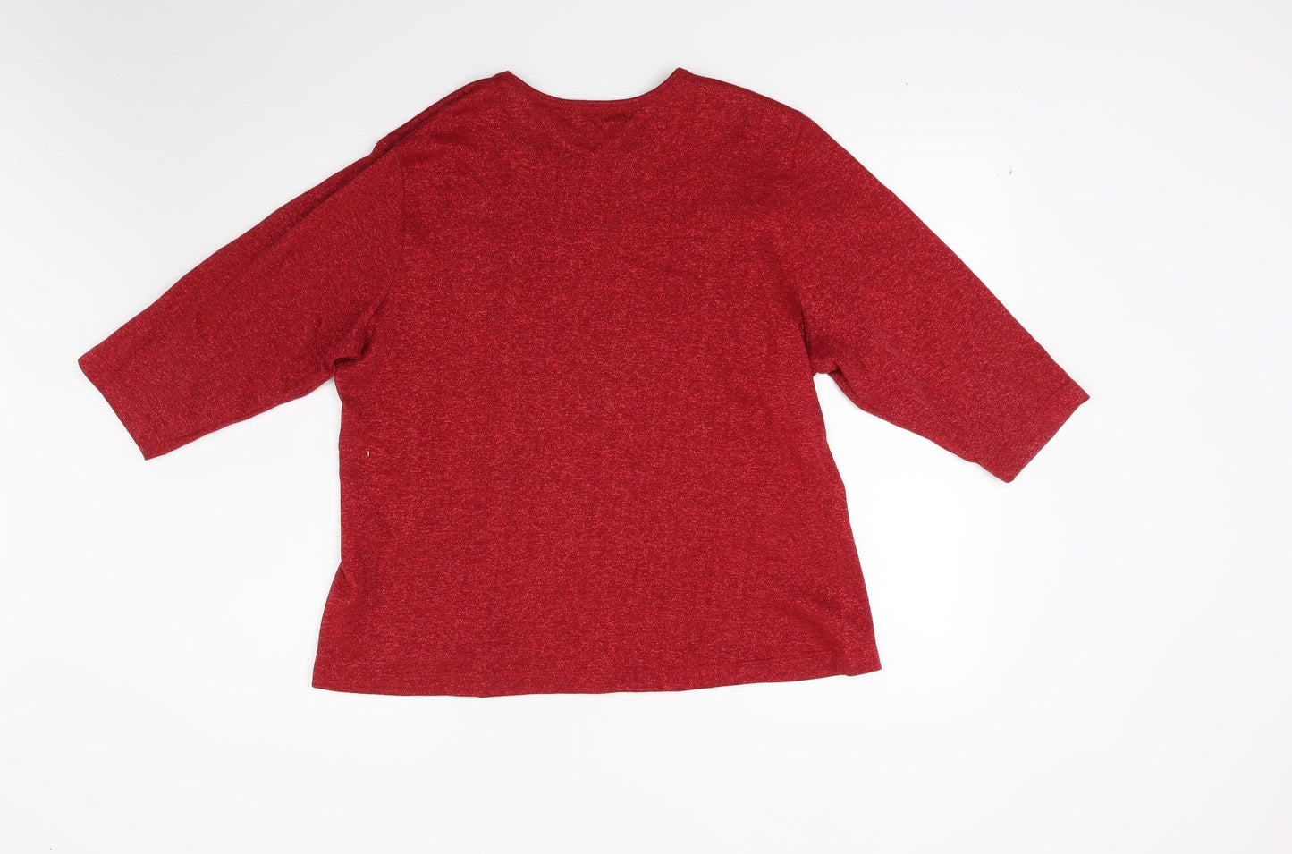 Damart Womens Red   Pullover Sweatshirt Size 20