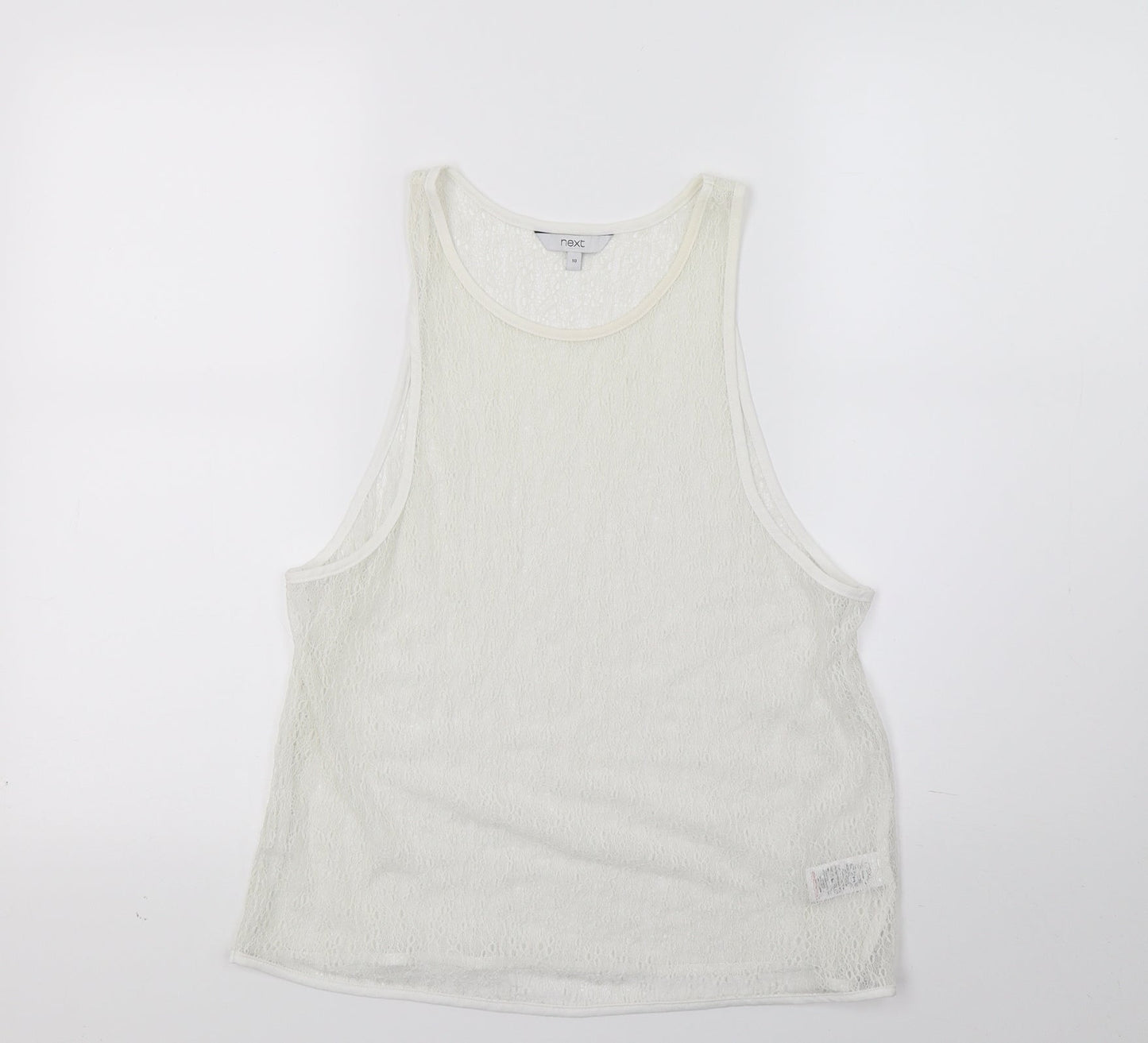 NEXT Womens White   Basic Tank Size 10