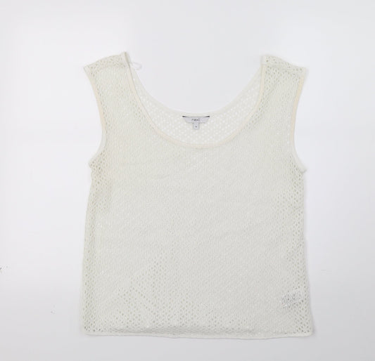 NEXT Womens White   Basic Tank Size 10