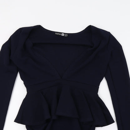Boohoo Womens Blue   A-Line  Size 10