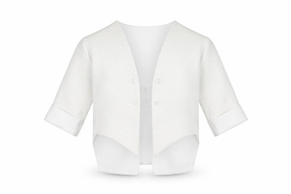 VivaKi Boys White   Jacket  Size 3-6 Months
