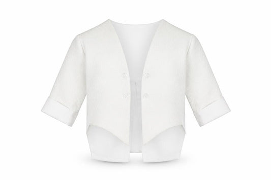VivaKi Boys White   Jacket  Size 3-6 Months