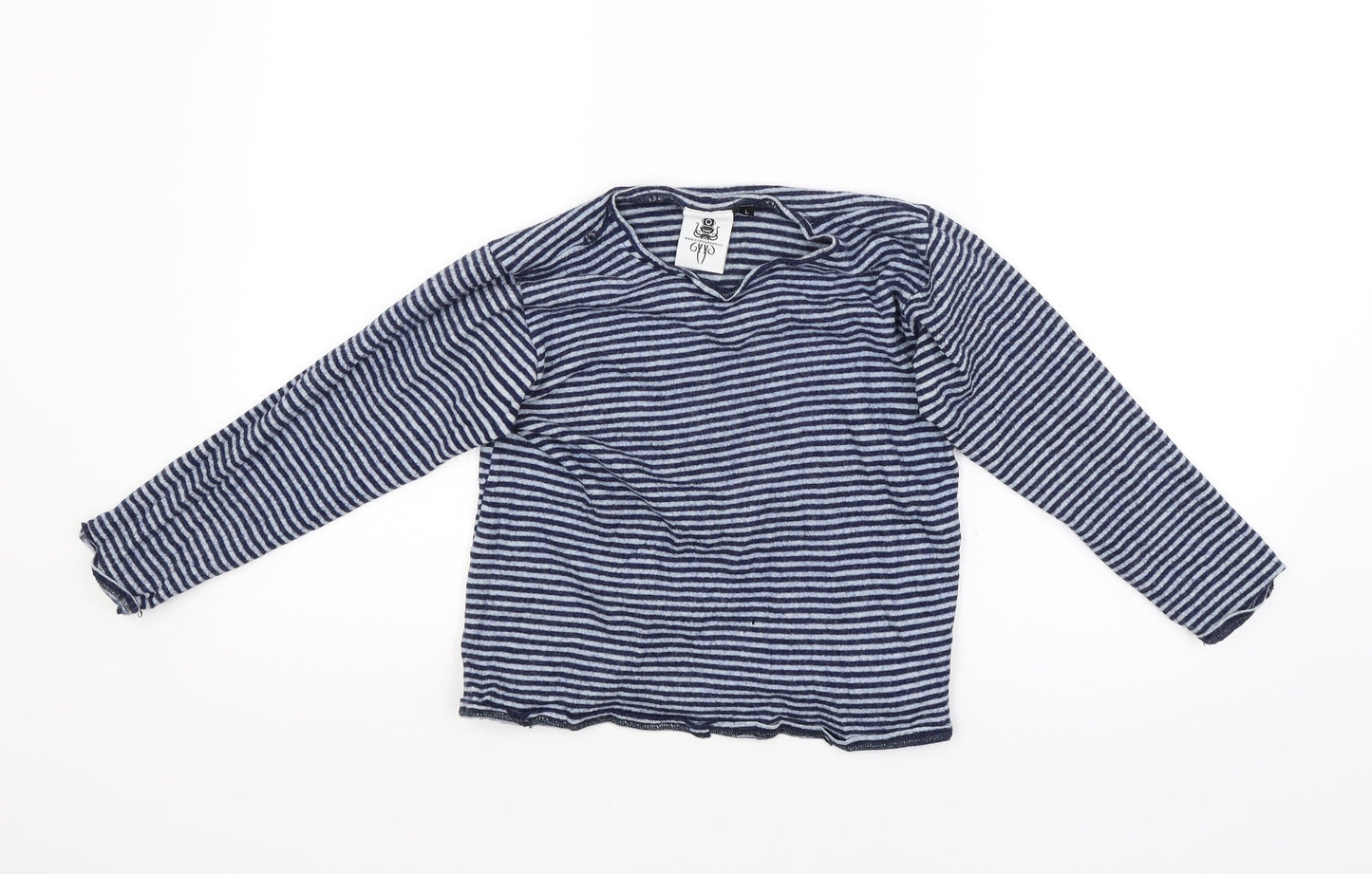 Submariner Womens Blue Striped  Pullover Jumper Size L