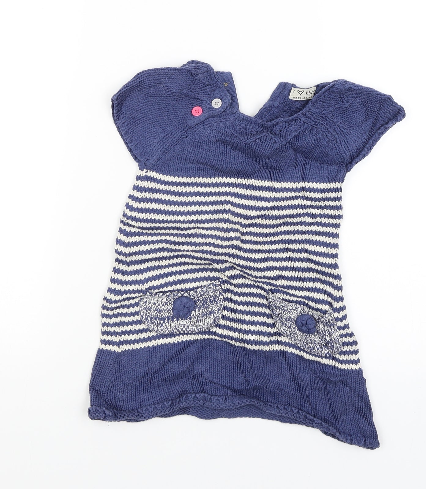 NEXT Boys Blue Striped  Pullover Jumper Size 2-3 Years