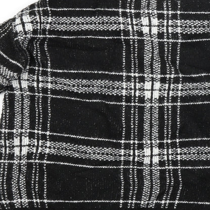 Marks & Spencer Womens Black Check  Pullover Jumper Size S