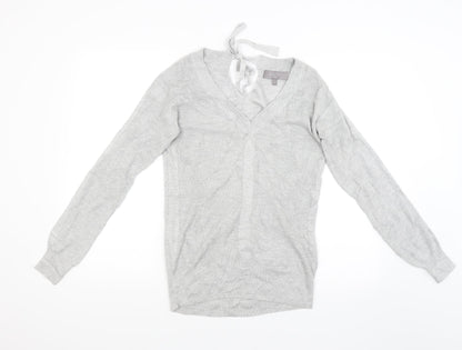 Next Womens Silver   Cardigan Jumper Size 8