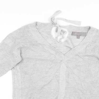 Next Womens Silver   Cardigan Jumper Size 8