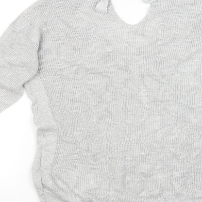 Next Womens Silver   Cardigan Jumper Size 8
