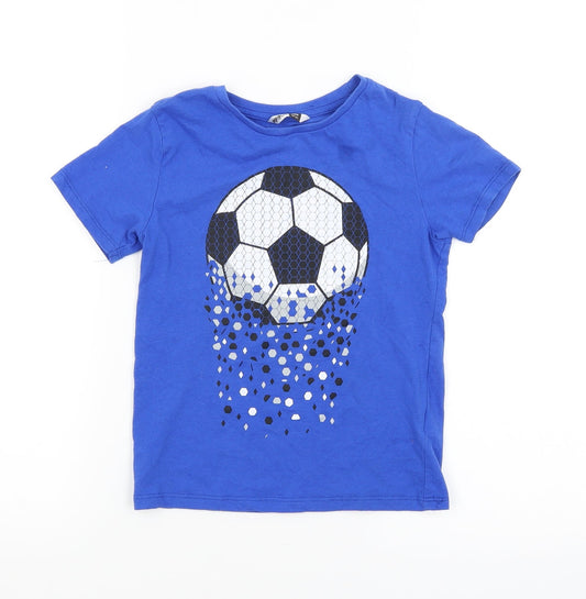 pep & co Boys Blue   Basic T-Shirt Size 6-7 Years