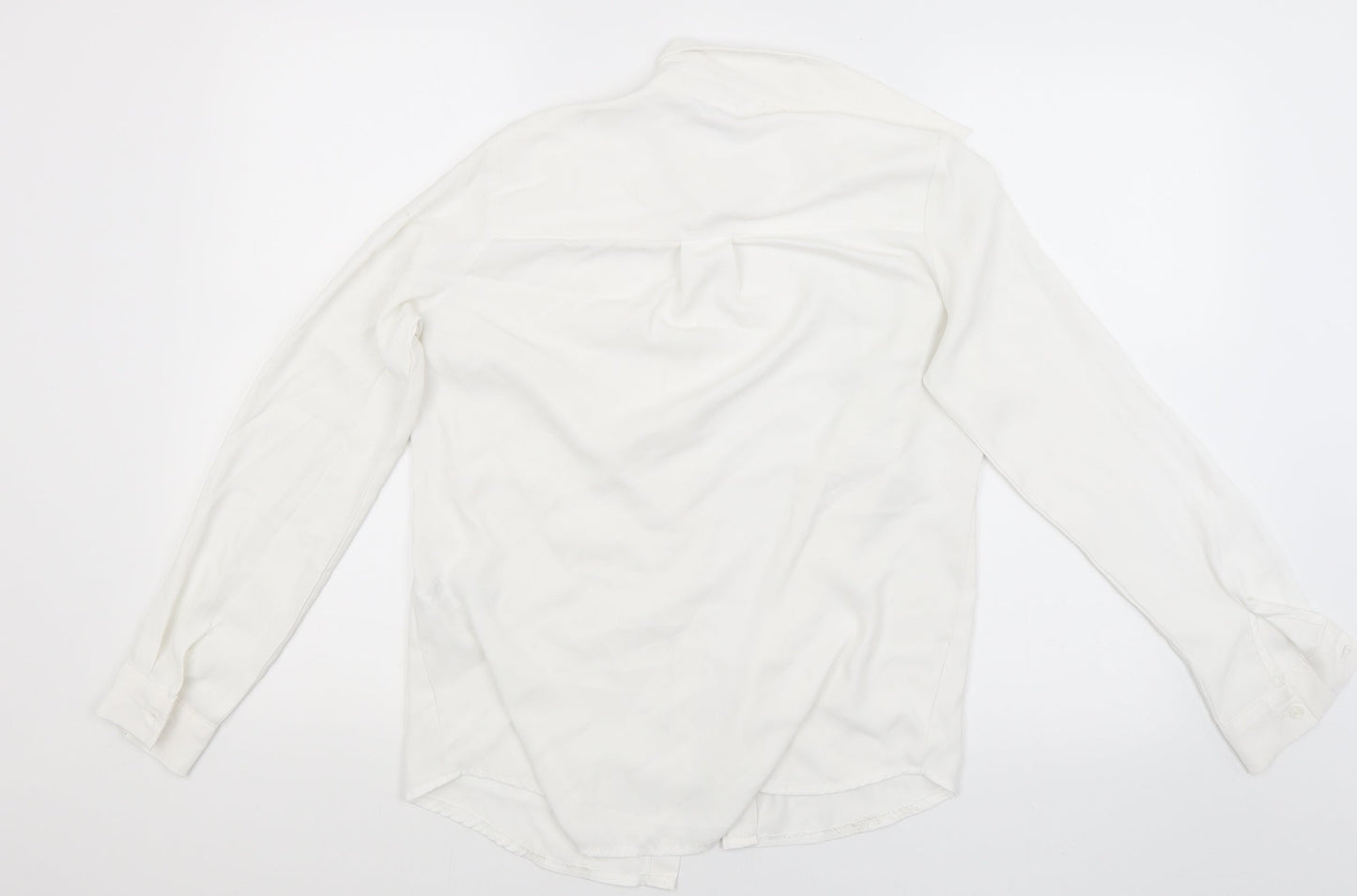 New Look Womens White   Basic Button-Up Size 8