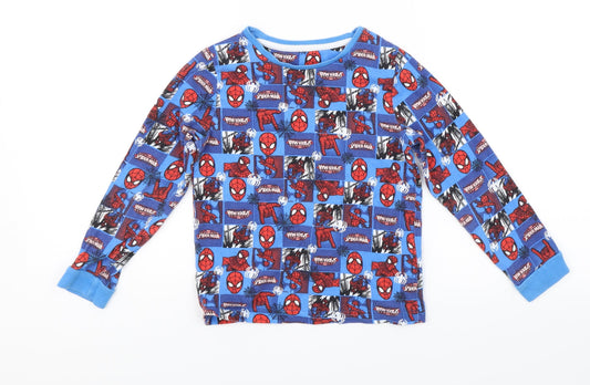 Preworn Boys Blue   Jersey T-Shirt Size 5-6 Years  - Spiderman
