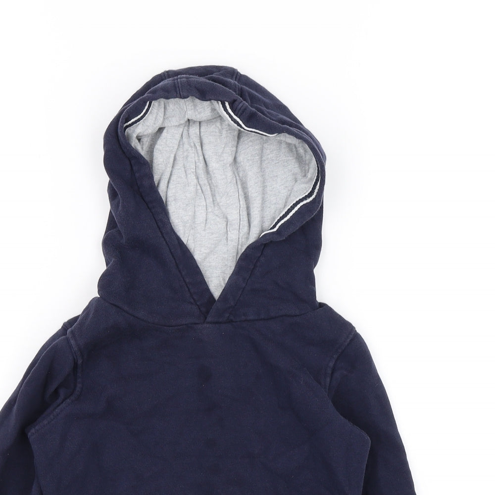 M&S Boys Blue   Pullover Hoodie Size 4-5 Years