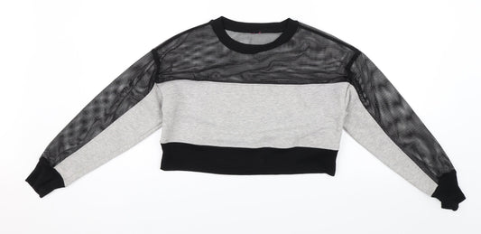 Miss Selfridge Womens Grey   Pullover Jumper Size XS