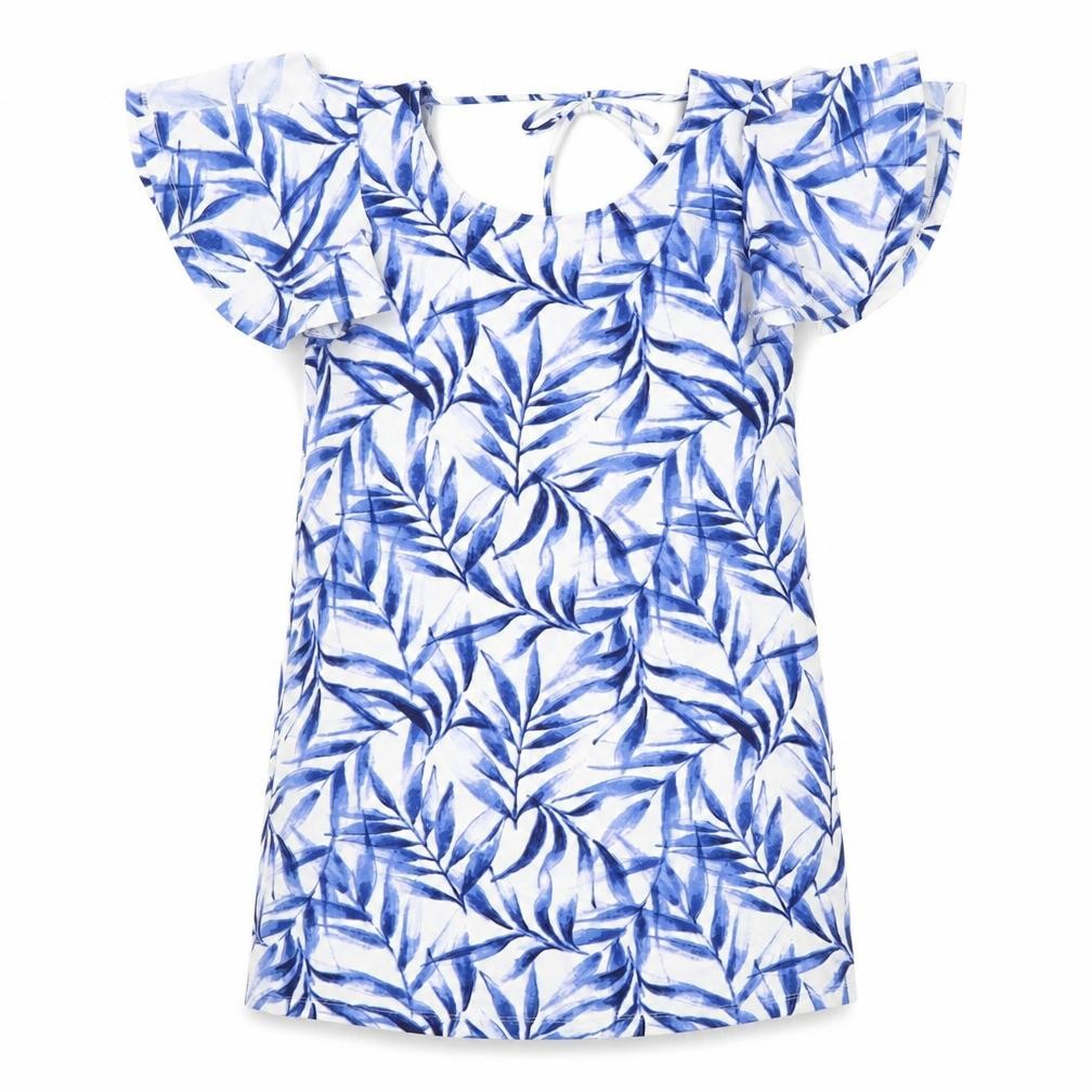 Mango Womens Blue Floral  Shift  Size S