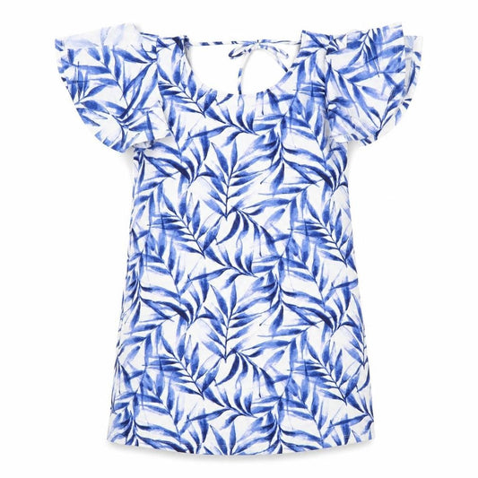 Mango Womens Blue Floral  Shift  Size S