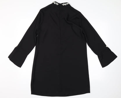 Back view of Papaya women’s black shift, size UK 12