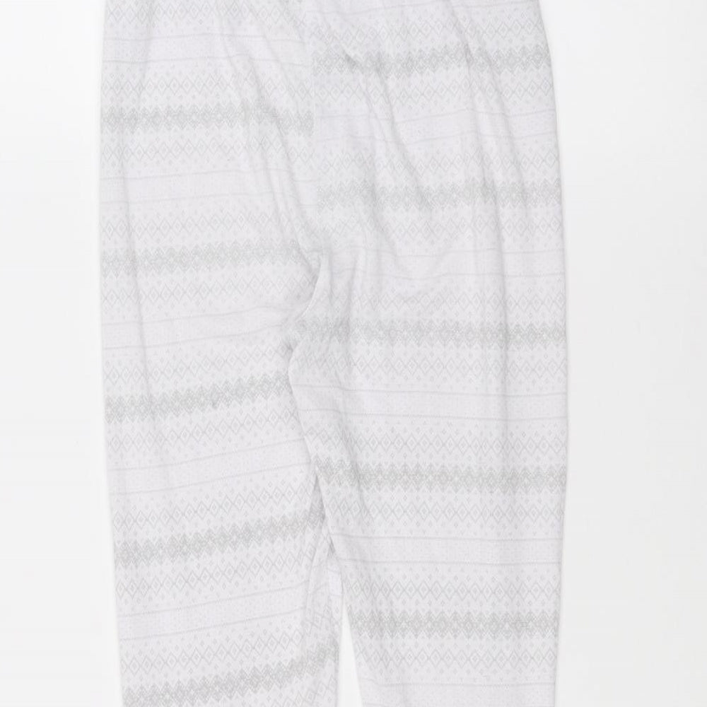 Preworn Girls White   Sweatpants Trousers Size M