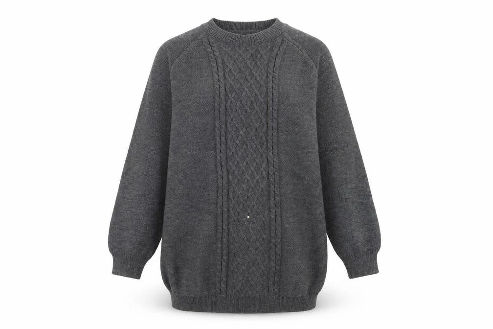 SheIn Womens Grey  Knit Pullover Jumper Size S
