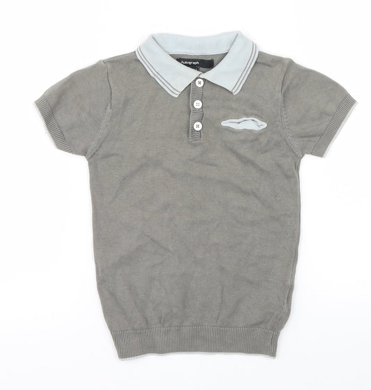 Autograph Boys Grey   Basic Polo Size 2-3 Years