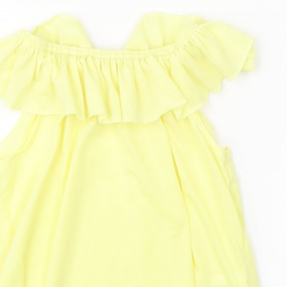 H&M Girls Yellow   Shift  Size 5 Years