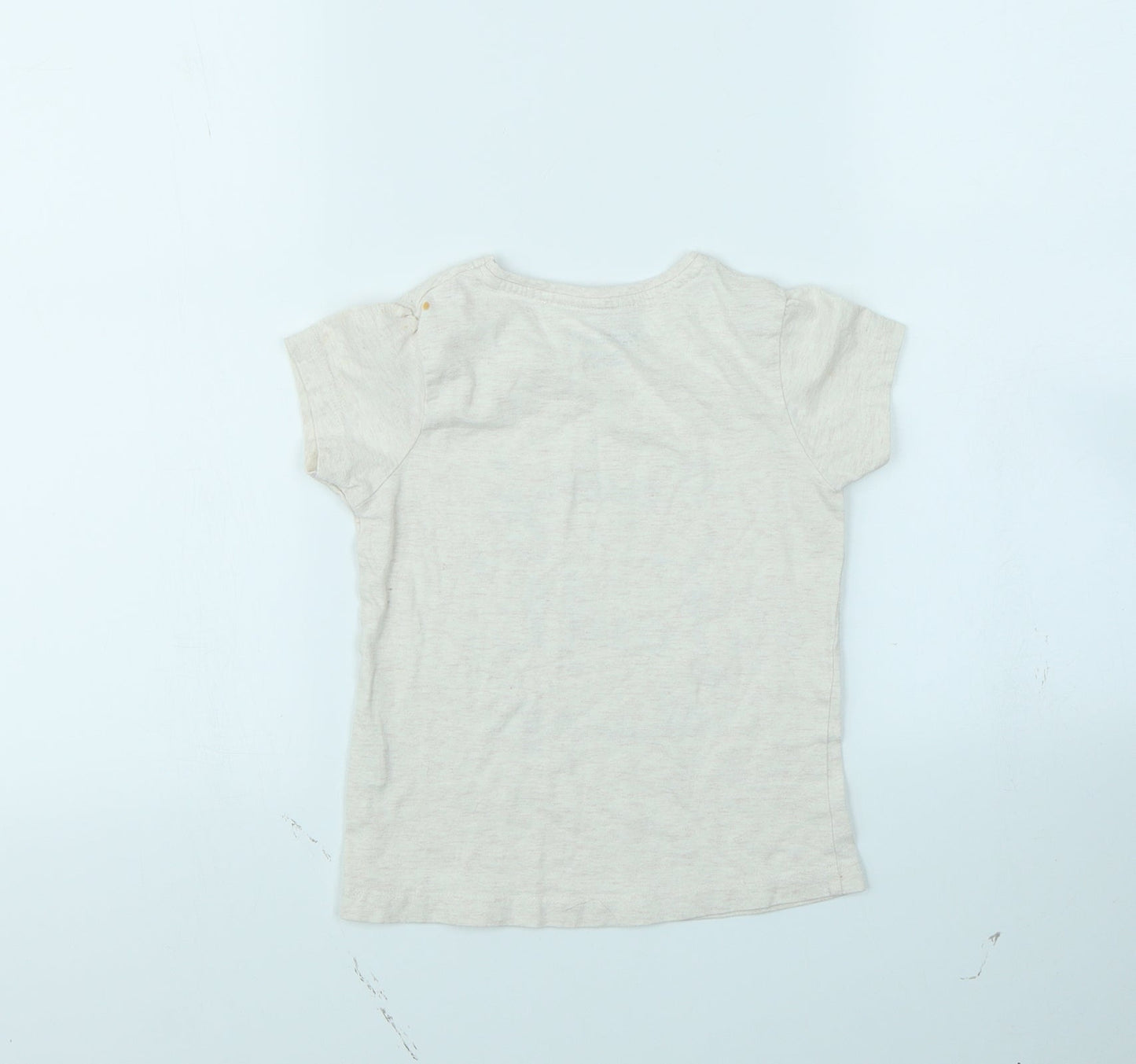Young Dimension Girls Beige   Basic T-Shirt Size 5 Years