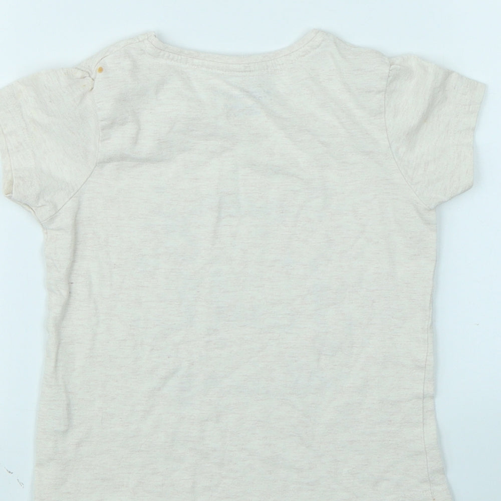 Young Dimension Girls Beige   Basic T-Shirt Size 5 Years