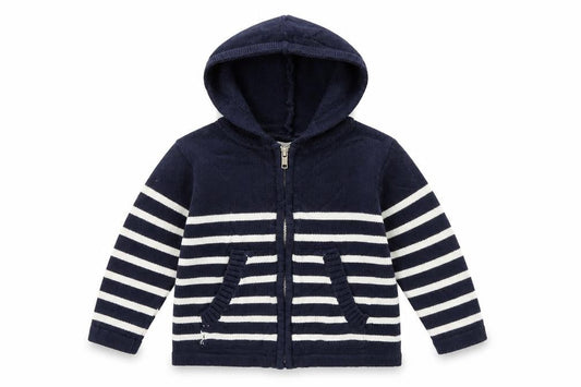 Hublot Girls Black Striped  Jacket  Size 3 Years