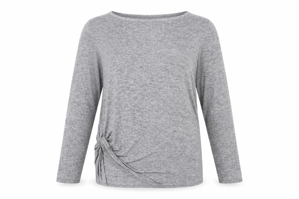 Dorothy Perkins Womens Grey   Basic Blouse Size 12