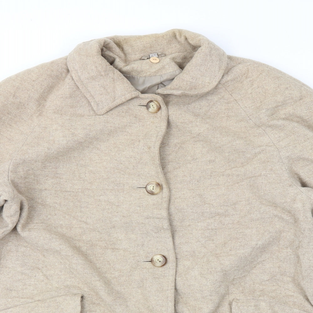 Bonmarché Womens Beige   Overcoat Coat Size 14