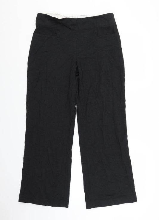 Marks and Spencer Womens Black   Trousers  Size 12 L28 in