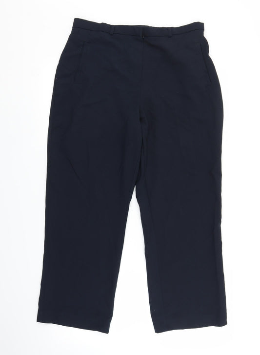 BHS Womens Blue   Trousers  Size 14 L25 in