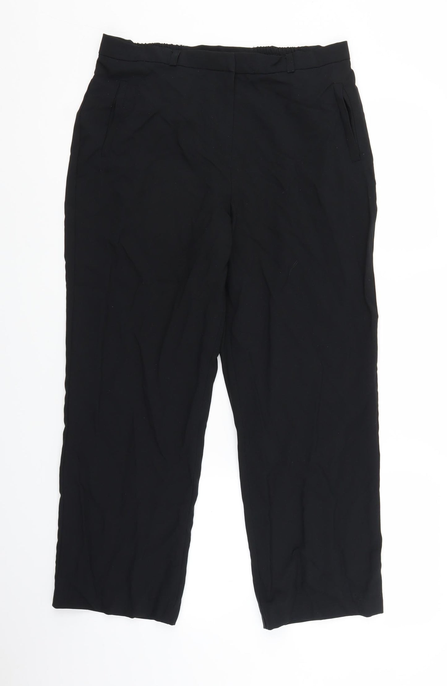 BHS Womens Black   Trousers  Size 14 L24 in