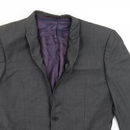 Next Mens Grey   Jacket Suit Jacket Size 38