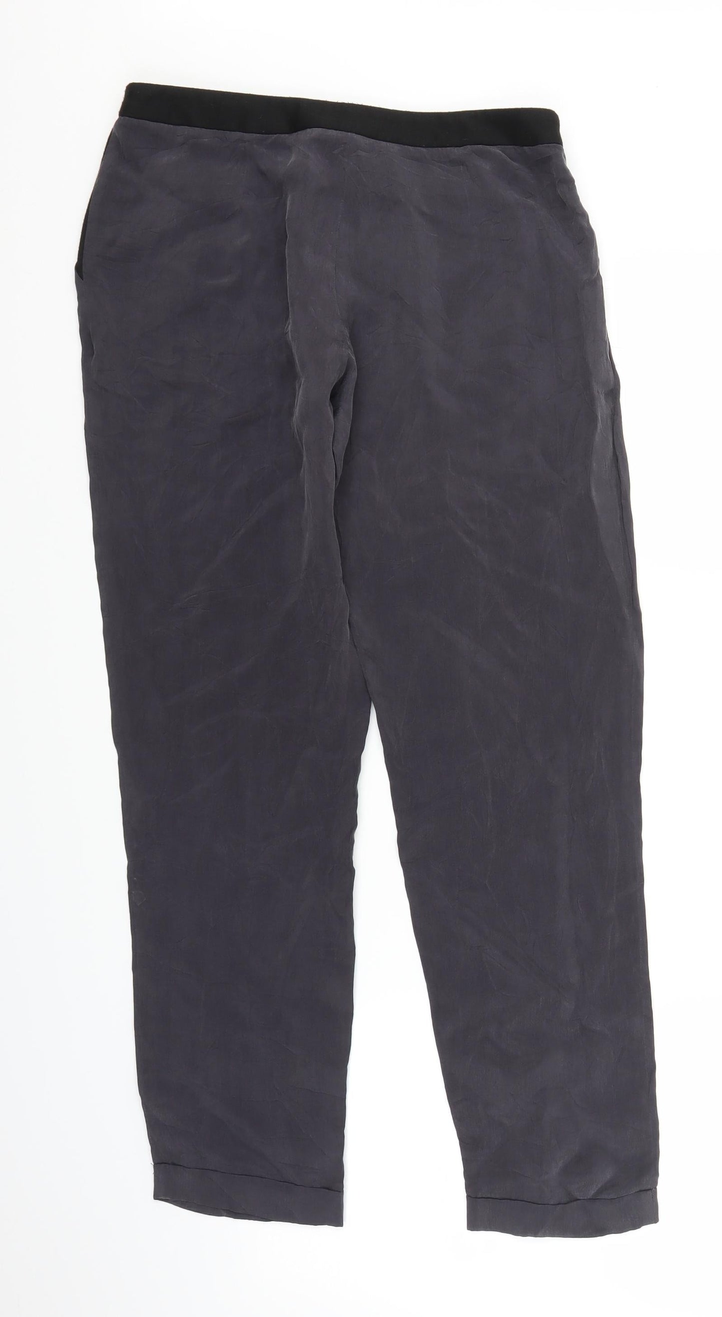 Topshop Womens Grey   Trousers  Size 12 L27 in