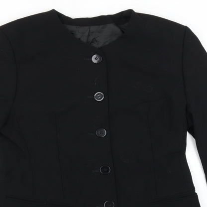 Preloved Marks and Spencer Womens Black   Jacket  Size 12 - Detail