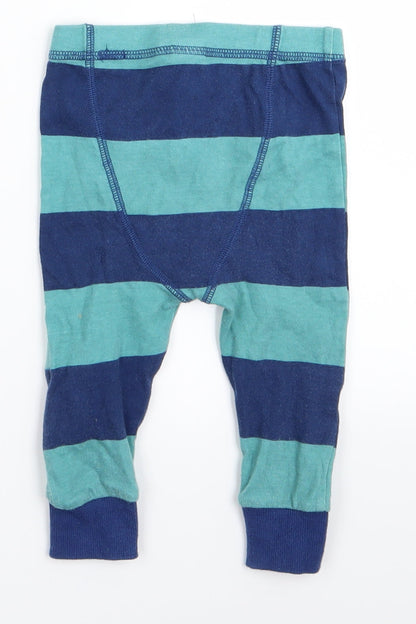 Next Baby Black Striped  Jogger Trousers Size 9 Months
