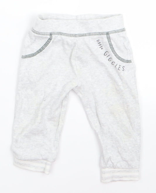 Primark Boys Grey  Ramie Jogger Trousers Size 6 Years
