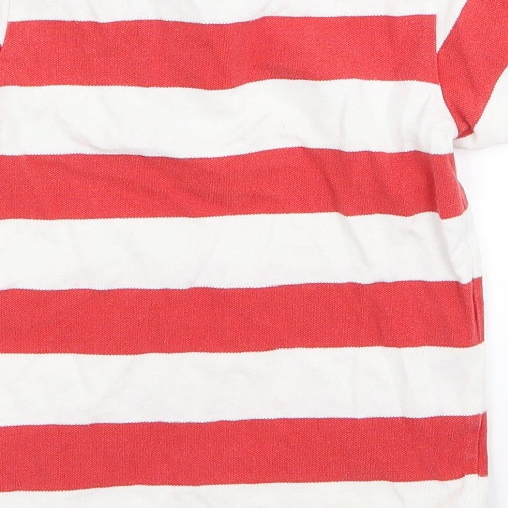 H&M Boys Red Striped  Basic Polo Size 2 Years